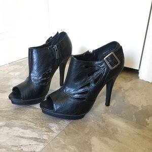 Like New Black Bootie Heels